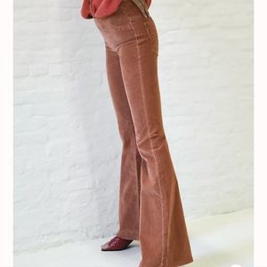 Free People pull on cord flare pant
